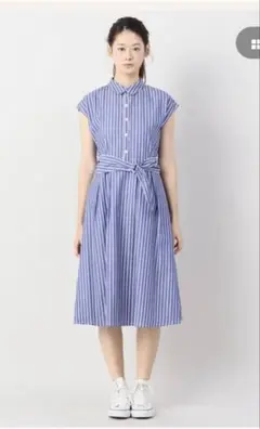 【B.C STOCK 】「Simplicite」ストライプシャツワンピースのサムネイル