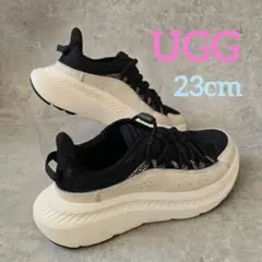 ★お値下げ UGG CA805 V2 レザー 厚底 黒 23cm スニーカー