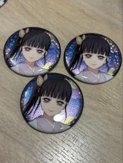 鬼滅の刃 ジャンプフェスタ アニプレックス 缶バッジ 栗花落カナヲ 3個