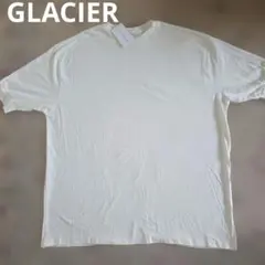 タグ付きGLACIER　オフホワイトシンプルビッグ半袖Tシャツ　Lのサムネイル