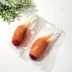 新品スクイーズカニ爪 食品サンプル キーホルダー 2個セットぷにぷに