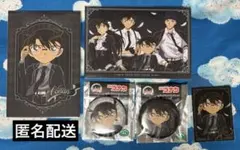 名探偵コナン モノクローム 缶バッジ ポストカード 特典 江戸川コナン
