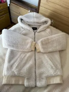 EMODA フード付きボアジャケット アイボリー