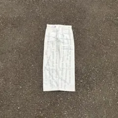 22aw kudos デニムパンツ 総柄 ホワイト テキストプリントのサムネイル