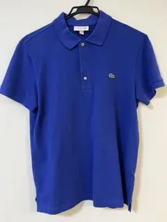 【美品】LACOSTE メンズ ポロシャツ ブルー ラコステ