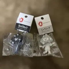 の*ン様 大阪関西万博　ミャクミャク　pvc マスコット　白ミャクミャク　黒ミャ