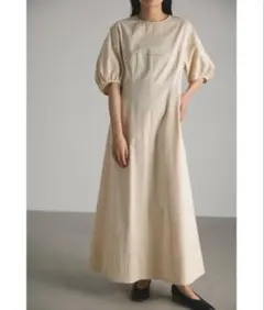 ラウンドパネルワンピース