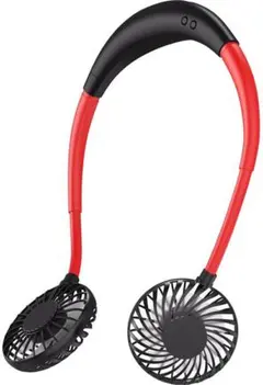 首掛け扇風機 携帯扇風機 大容量2600Mah usb充電式 3段階風量調節