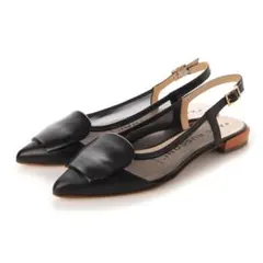 【FABIO RUSCONI】カラーヒールチュールバックバンド美品のサムネイル