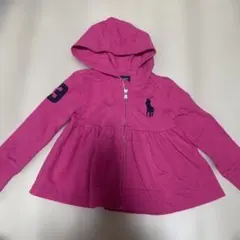 Ralph Lauren ピンク パーカー フリル 裾