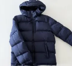 【数回の着用】ラルフローレンダウンジャケットボーイズXL170cmネイビー刺繍