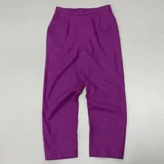 T*Y様 00s~ リネン レーヨン 1タック スラックス テーパード パープル