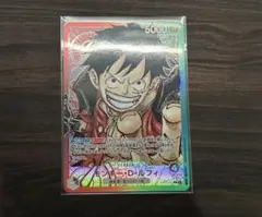 ワンピースカードゲーム ルフィ L リーダーパラレル OP01-003 赤緑