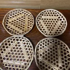 竹製　皿　天ぷら　4個セット　合羽橋