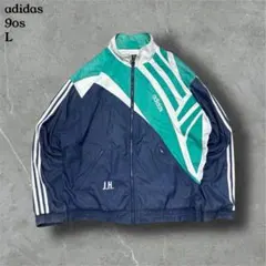 90sアディダスナイロンジャケットトレフォイルビッグサイズY2Kストリート古着L