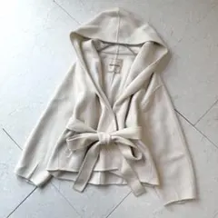 アプワイザーリッシェ フードリバーショートコート 1 ホワイト リボン