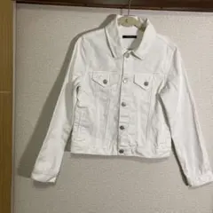 Mサイズ　ホワイト デニムジャケット レディースショート丈　INGNI
