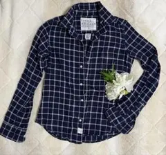 値下げしました⭐︎Frank&Eileen 長袖チェックネルシャツ ネイビー
