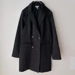 H&M エイチアンドエム スプリングコート トレンチコート M 黒