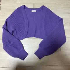 WEGO カーディガン パープル ボレロ