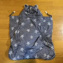 ケープ 抱っこ紐カバー 冬 くま耳つき