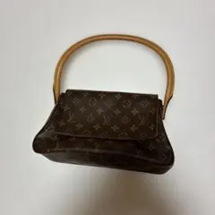 Louis Vuitton ブラウン ハンドバッグ ミニルーピングモノグラム