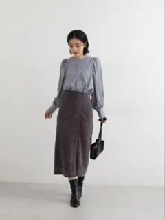 NATURAL BEAUTY BASIC レースタイトスカート　Mサイズ