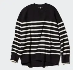 UNIQLO スムースコットンリラックスボーダークルーセーター　Sサイズ