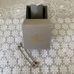 【本日限定特価】Vivienne ハート ブレスレット シルバー レッド