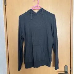 UNIQLO ダークグレー フード付きパーカー L