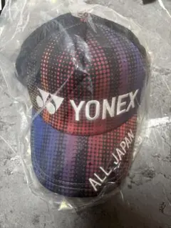YONEX デニム グレー 黒 ピンク キャップ ALL JAPANインターハイ