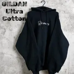 ビッグサイズ GILDAN 裏起毛 黒 ブラック パーカー 厚手 isaacs