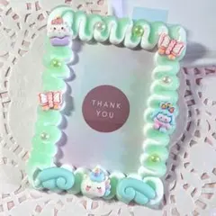 ホイップデコ トレカケース B8 硬質カードケース♡緑 白♡