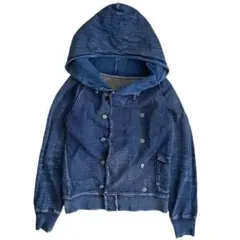 KAPITAL IDG ヴィンテージ加工 フード スウェット パーカー