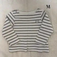 プチバトー 長袖カットソー グリッターストライプ 95