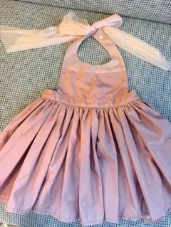 MARL MARL ピンクリボン付きエプロン