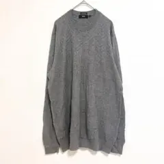 ヒューゴボス　ニット　XL 長袖　カシミヤ　綿　シンプル　カジュアル　春　秋