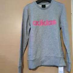 新品キッズ訳ありadidas グレー 長袖トレーナー160