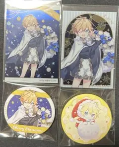 ココラボ Xmas shop 2023 缶バッジ クリアカード 鏡音レン