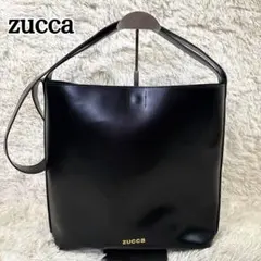 zucca ズッカ 黒 ショルダーバッグ トートバッグ 合成皮革
