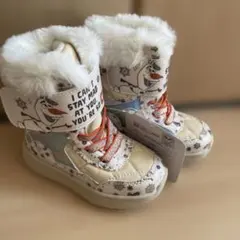ディズニー　アナと雪の女王　アナ雪　オラフ　ブーツ　キッズ　15 白ブーツ