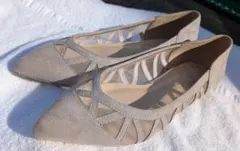 artemis by DIANA　ピンクベージュ フラットシューズ