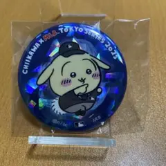 ちいかわMLB　ホログラム缶バッジ　コンプリートセット！　新品、未使用、箱無し。 ちいかわ MLB ホログラムカンバッジ 2個セット(オデ&ハチワレ