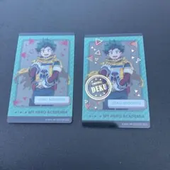 2枚セット　緑谷出久　レア　バンダイナムコ限定特典クリアシート　ヒロアカ