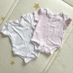 ロンパースセット ピンク ホワイト 半袖 ラルフローレンRalph Lauren