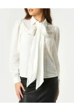 新品未使用⭐︎Little Mistress ボウタイリボンブラウス M