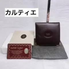 【極美品】Cartier カルティエ マストライン　二つ折り財布 　ゴールド金具