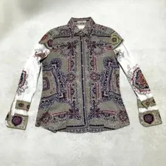 ETRO ペイズリー柄 シルクカシミヤ カーディガン 44サイズ - メルカリ