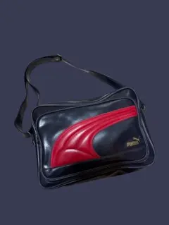[希少] 80s 90s vintage PUMA ネイビー レッド bag