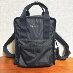 【新品タグ付き】アニエスベー バックパック VAT01－04 ブラックのサムネイル